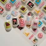 Set de Stickers para Uñas - Diseño Vintage "Estampillas Postales"