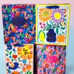 Bolsa de Regalo Mediana Flores Frases Neón M-26x32x12