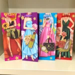 Bolsa de Regalo Tamaño Botella Girls Chic 3D con Glitter 36x12.8x8.2 cm