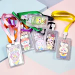 Porta Gafete / Credencial Baby Three V2 - Estilo Kawaii con Cordón