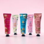 Frasco con Crema para Manos Floral