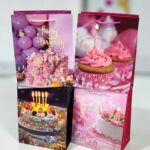 Bolsa de Regalo Chica Cumpleaños Pastel Vela Encendida CH- 18X23X10 CM
