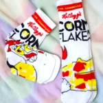 Calceta Loca 3/4 Unisex Unitalla Diseños Corn Flakes