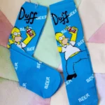 Calceta Loca 3/4 Unisex Unitalla Diseños Simpsons