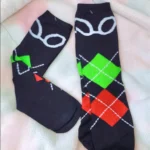 Calceta Loca Adulto 3/4 Unisex Unitalla Diseños Lentes Corbata Formal