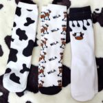 Calceta Loca Adulto 3/4 Unisex Unitalla Diseños de Vaca
