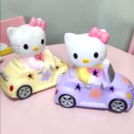 Lámpara de Cerámica Kitty en su Carro