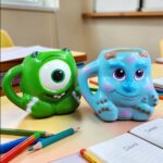 Taza-Dulcero de Cerámica "Monsters Inc." - Mike & Sulley 3D (300 ml)
