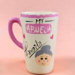 Taza Jumbo Artesanal de Cerámica 700ml Mi Abuela Favorita