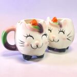 Taza-Dulcero de Cerámica Gato Unicornio 300ml
