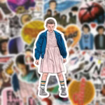 Pack con 50 Stickers Impermeables Stranger Things 11 furious