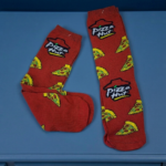 Calceta Loca Adulto 3/4 Unisex Unitalla Diseños Pizza Hut