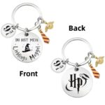 Llavero Harry Potter Metálico - "Du Bist Mein Lieblings Muggel" con Charms