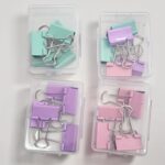 Set de 5 Clips Binder Pastel: ¡Organización con Estilo Aesthetic! 2.4 cm