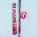 Set Escolar 3 pzas Lapiz, Sacapuntas y Regla Decorado Kpop