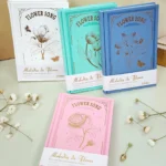Cuaderno Vintage Flower Song A5 – Pasta Dura con Hojas Decoradas Mixtas Cuadros y Puntos
