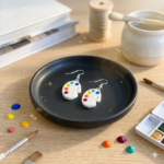 Aretes de Paleta de Pintor 🎨✨ Pinceladas de Estilo