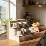 Exhibidor Organizador Escalonado Recto en MDF de 3 Niveles.