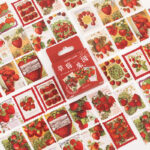 Pack de 40 Stickers Vintage de Fresas