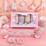 Set de Washi Tape Kawaii de Unicornios y Arcoíris