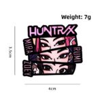 Pin Metálico Miradas Huntrix Guerreras del Kpop