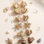 Set de Mini Pinzas Metálicas Doradas • Colección Sirenita & Mar