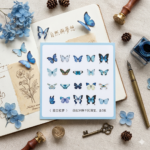 Stickers Colección "Alas de Ensueño": Mariposas Azules