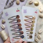 Set de Clips Metálicos 5 cm Tic Tac • Colección Cherries & Bunny 🍒🐰✨