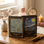 "Midnight Muse: Libreta Francesa de Hojas Negras (15 x 21 cm)"