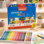 Súper Set de 29 Lápices Adekolor - 33 Colores con Efectos Neón, Metálicos y Arcoíris Cat