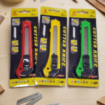 Cutter Profesional de 18mm con Seguro Auto-Lock / Exacto para Oficina y Taller