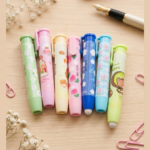 Borrador Retráctil Tipo Pluma Kawaii (se envia al azar)
