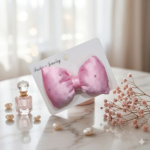 ✨ Moño Clip Satinado Coquette con Pedrería (Por Pieza) ✨
