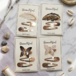 Set de Clips para Cabello "Beautiful" • Colección Mariposas y Hojas de Resina ✨🦋🍃