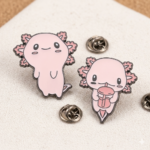 Pin Metálico Ajolote Rosa (se envia al azar)