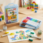 Mega Set de 24 Marcadores Acrílicos Lavables Adekolor - Explosión de Color Multisuperficies