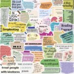 Pack de 50 Stickers con Frases Motivacionales – Estilo Journaling & Scrapbooking