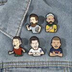 Pin de Acrilico Futbolistas Messi-Cr7-Neymar-Mbappé-Lewandowski (se envia al azar)