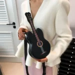 Bolso Crossbody en Forma de Guitarra Acústica - Diseño Original y Creativo