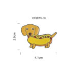 Pin Metálico "Hot Dog Dachshund" - Accesorio Kawaii