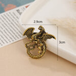 Pin Metálico "Dragón Místico" - Accesorio Estilo Medieval