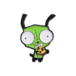 Pin Metálico "GIR con Pizza" - Accesorio Invasor Zim