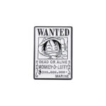 Pin Metálico "Wanted: Monkey D. Luffy" - Edición One Piece