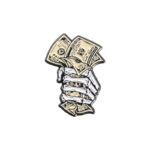 Pin "Mano Esquelética con Dinero" – ¡Estilo y Actitud!