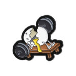 Pin Metálico "Gym Fail" - Huevo haciendo Bench Press