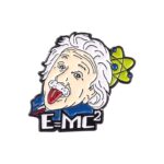 Pin Metálico Albert Einstein Científico - Broche De Ciencia E=mc2