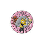 Pin "Proud Cat Lady" Viejita de los Gatos – ¡Lúcelo con orgullo!