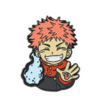 Pin Metálico Yuji Itadori Jujutsu Kaisen Broche Anime Chibi