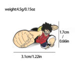 Pin Metálico Luffy Golpe Goma One Piece Broche Anime