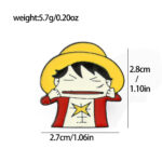 Pin Metálico Luffy Chibi Cachetes Estirados One Piece Anime Broche